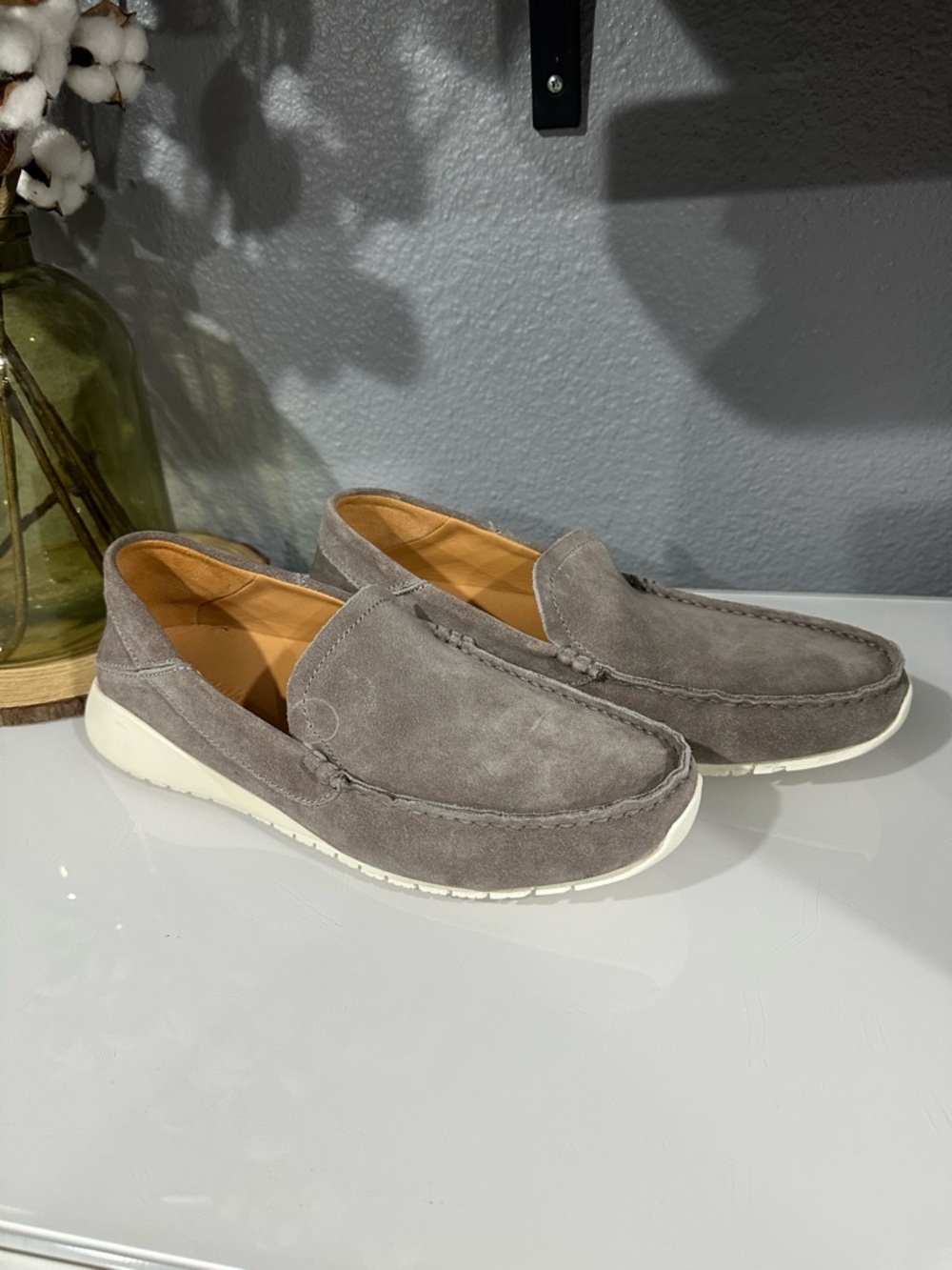 NEW! Men's Olukai Ka’a Loafers in Taupe Sz 9 - Picture 6 of 9